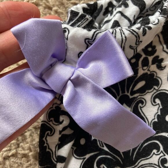 Soma NWOT pj bottoms w/ lavender satin piping and drawstring bow & pockets!! - Picture 5 of 9